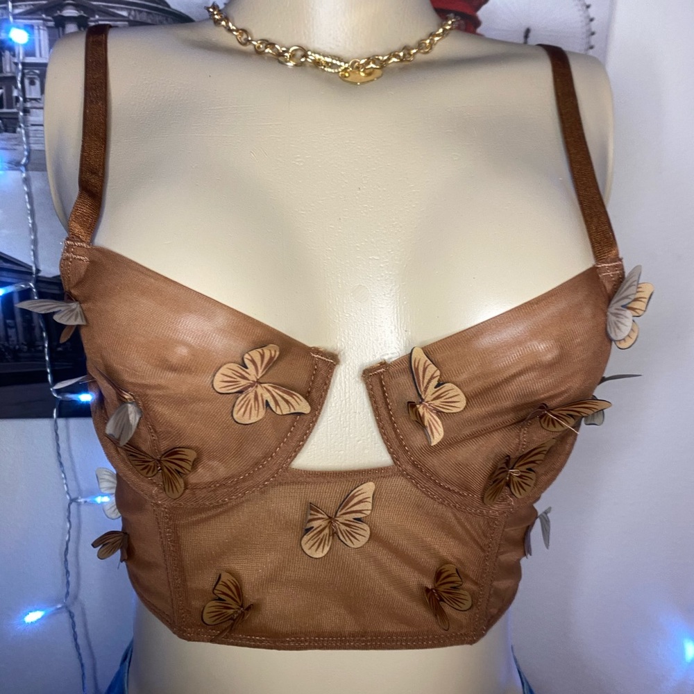You Give Me Butterflies Crop Top